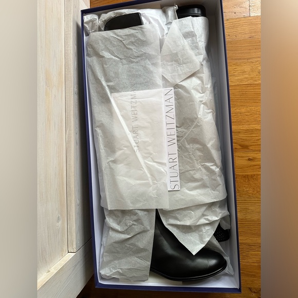 Stuart Weitzman size 8.5 ALLGOOD Black Nappa Over the Knee Boots, EUC-worn once - Picture 2 of 11